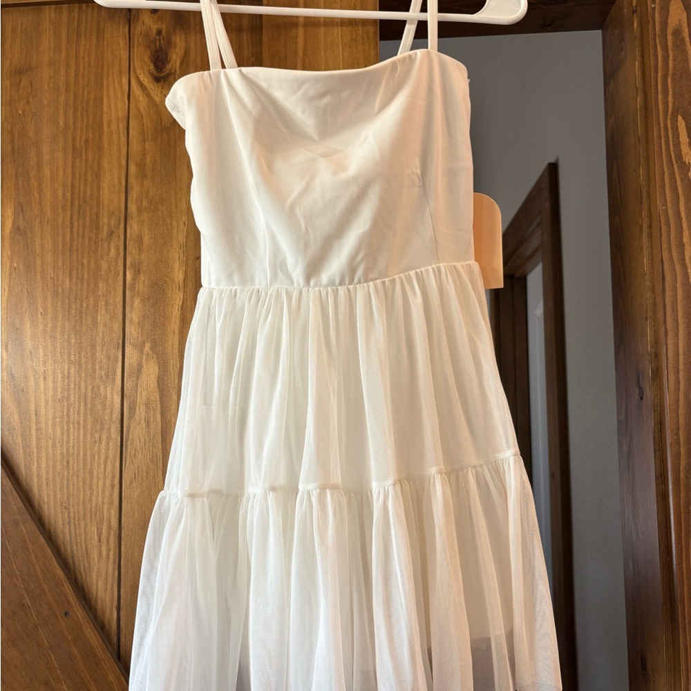 White Tiered Dress